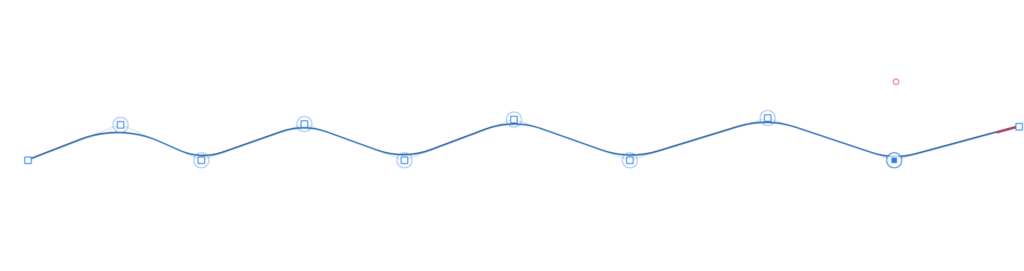Affinity Designerで文字列を曲げたり波打たせる方法_波線