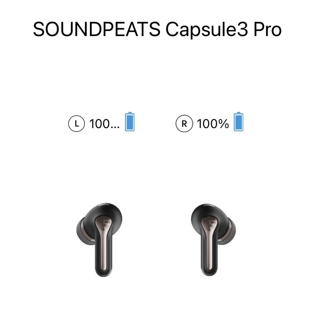 SOUNDPEATS Capsule3 Pro_アプリ